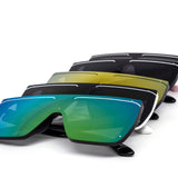 12 Pack: Sleek Oversized Edgeless Flat Shield Wholesale Sunglasses