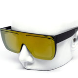 12 Pack: Sleek Oversized Edgeless Flat Shield Wholesale Sunglasses