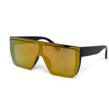 12 Pack: Sleek Oversized Edgeless Flat Shield Wholesale Sunglasses
