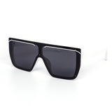 12 Pack: Sleek Oversized Edgeless Flat Shield Wholesale Sunglasses