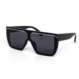 12 Pack: Sleek Oversized Edgeless Flat Shield Wholesale Sunglasses