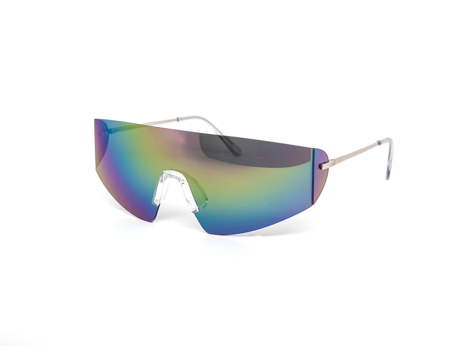 12 Pack: Sleek Oversized Sports Shield Wholesale Sunglasses