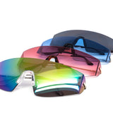 12 Pack: Sleek Oversized Sports Shield Wholesale Sunglasses