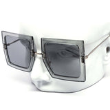 12 Pack: Eccentric Oversized Color Square Wholesale Sunglasses