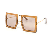 12 Pack: Eccentric Oversized Color Square Wholesale Sunglasses