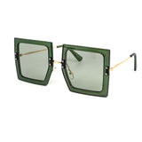 12 Pack: Eccentric Oversized Color Square Wholesale Sunglasses