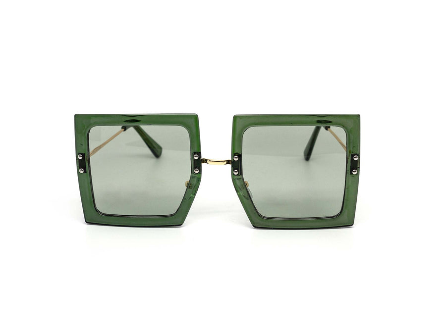 12 Pack: Eccentric Oversized Color Square Wholesale Sunglasses