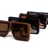 12 Pack: Eccentric Oversized Square Skeleton Wholesale Sunglasses