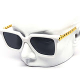 12 Pack: Elegant Minimalist Gold Chain Wholesale Sunglasses
