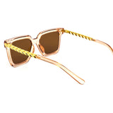 12 Pack: Elegant Minimalist Gold Chain Wholesale Sunglasses