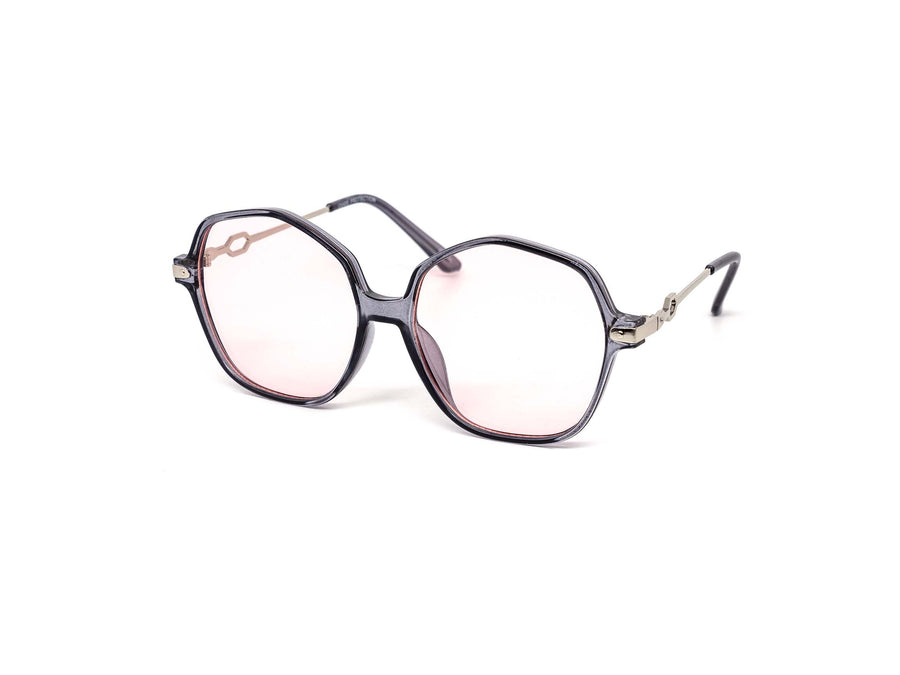 12 Pack: Modern Angled Round Oversized Wholesale Sunglasses
