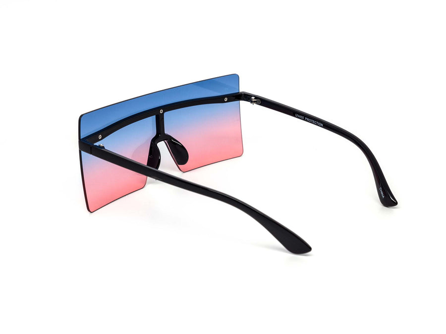 12 Pack: Chic Rimless Oversized Shield Wholesale Sunglasses