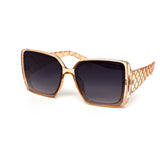 12 Pack: Gold Blade Crosshatch Wholesale Sunglasses