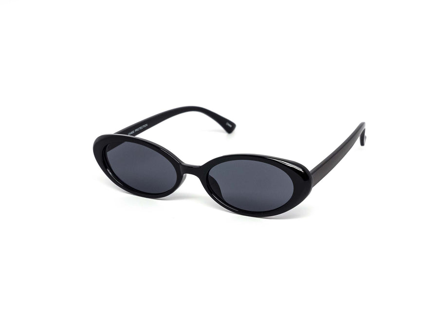 12 Pack: Retro Trend Slim Oval Color Wholesale Sunglasses