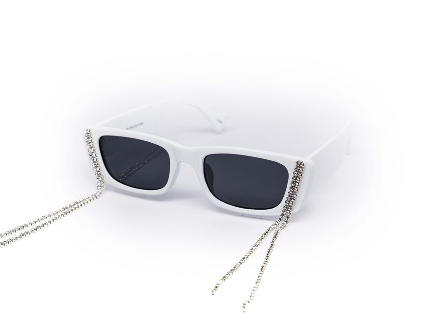 12 Pack: Chunky Rhinestone Tear Drip Wholesale Sunglasses