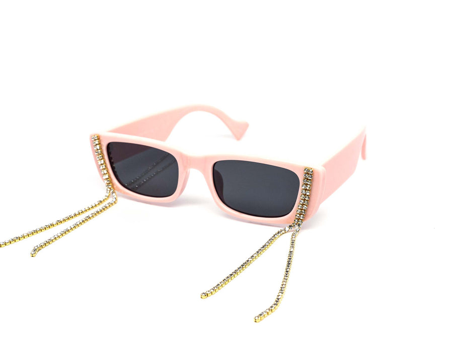 12 Pack: Chunky Rhinestone Tear Drip Wholesale Sunglasses