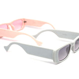 12 Pack: Pastel Remix Squared Slick Nicky Fashion Wholesale Sunglasses