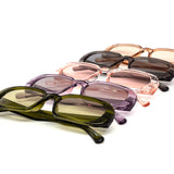 12 Pack: Chunky Round Crystal Color Wholesale Sunglasses