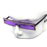 12 Pack: High Fashion Rhinestone Slim Color Wholesale Sunglasses