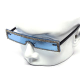 12 Pack: High Fashion Rhinestone Slim Color Wholesale Sunglasses