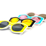 12 Pack: Unique Step Lip Inner Lens Rectangular Wholesale Sunglasses