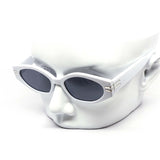 12 Pack: Super Retro Skinny Chunky Gold Accent Wholesale Sunglasses