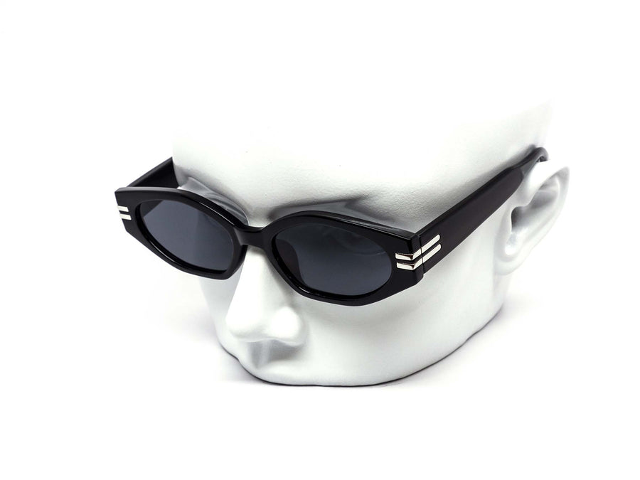 12 Pack: Super Retro Skinny Chunky Gold Accent Wholesale Sunglasses