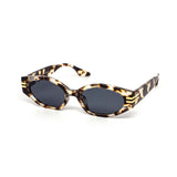 12 Pack: Super Retro Skinny Chunky Gold Accent Wholesale Sunglasses