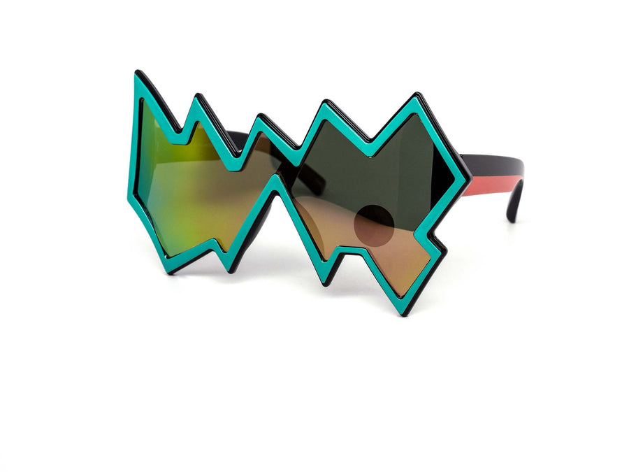 12 Pack: Polarized Oversized Zigzag Party Fashion Wholesale Sunglasses
