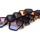 12 Pack: Oversized Luxury Hexagon Gradient Wholesale Sunglasses