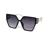12 Pack: Oversized Luxury Hexagon Gradient Wholesale Sunglasses