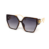 12 Pack: Oversized Luxury Hexagon Gradient Wholesale Sunglasses