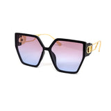 12 Pack: Oversized Luxury Hexagon Gradient Wholesale Sunglasses