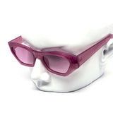 12 Pack: Chunky Tomboy Minimalist Color Gradient Wholesale Sunglasses