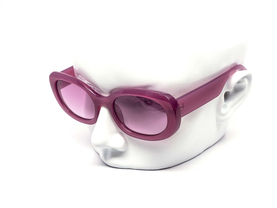 12 Pack: Eccentric Chunky Oversized Oval Color Gradient Wholesale Sunglasses