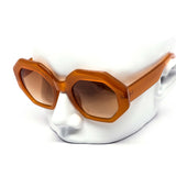 12 Pack: Chunky Jackie Hexagon 60s Color Gradient Wholesale Sunglasses