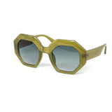 12 Pack: Chunky Jackie Hexagon 60s Color Gradient Wholesale Sunglasses