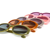 12 Pack: Whitney Chunky Oval Color Gradient Wholesale Sunglasses