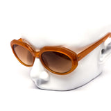 12 Pack: Whitney Chunky Oval Color Gradient Wholesale Sunglasses