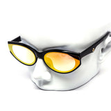 12 Pack: Chic Retro Oval Gold Ring Iridescent Wholesale Sunglasses