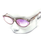12 Pack: Chic Retro Oval Gold Ring Iridescent Wholesale Sunglasses