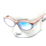 12 Pack: Chic Retro Oval Gold Ring Iridescent Wholesale Sunglasses