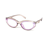 12 Pack: Chic Retro Oval Gold Ring Iridescent Wholesale Sunglasses
