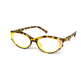12 Pack: Chic Retro Oval Gold Ring Iridescent Wholesale Sunglasses