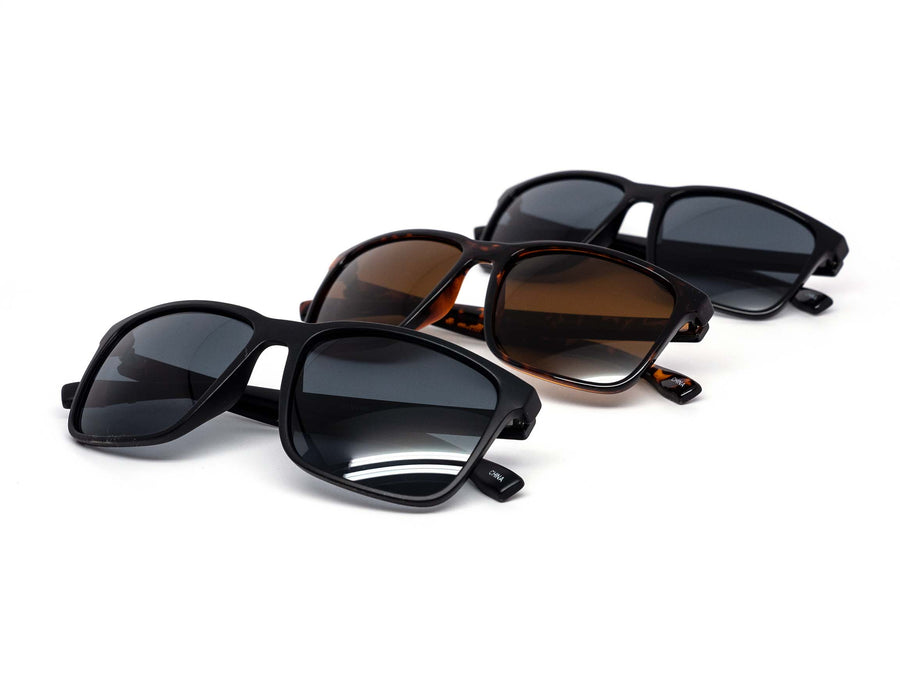12 Pack: No Label Rebel Crosshatch Wholesale Sunglasses