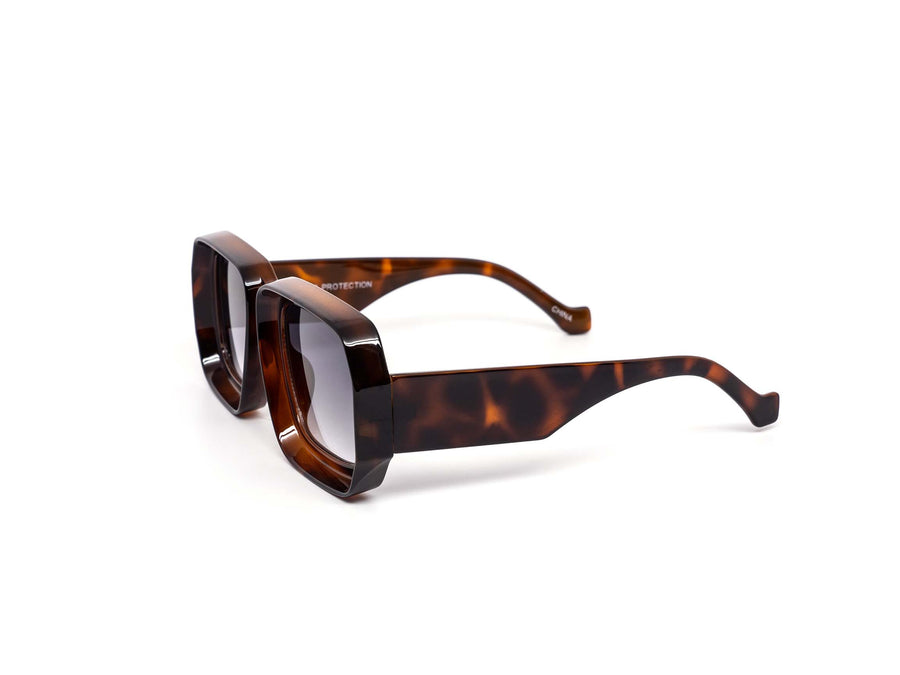 12 Pack: Scout Concave Chunky Rectangular Wholesale Sunglasses