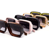 12 Pack: Scout Concave Chunky Rectangular Wholesale Sunglasses