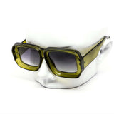 12 Pack: Scout Concave Chunky Rectangular Wholesale Sunglasses