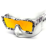 12 Pack: Chunky Matter Marble Stone Flat-top Mirror Wholesale Sunglasses
