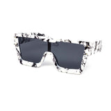 12 Pack: Chunky Matter Marble Stone Flat-top Mirror Wholesale Sunglasses